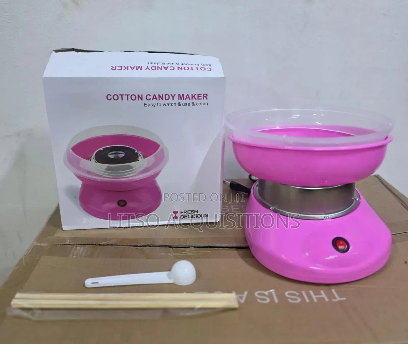 Electric Cotton Candy Machine Designed for Home Use.