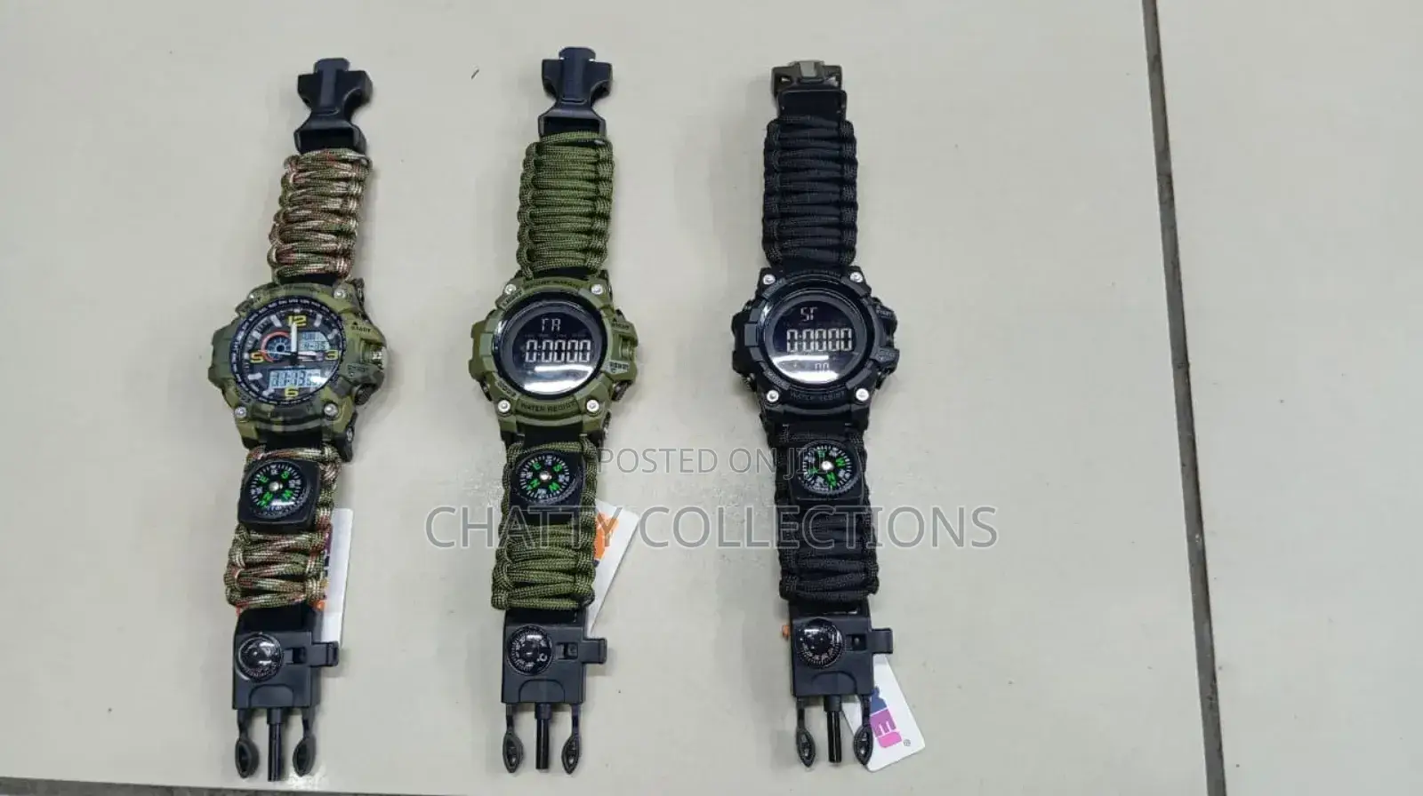 Survival Paracord Bracelet Watch