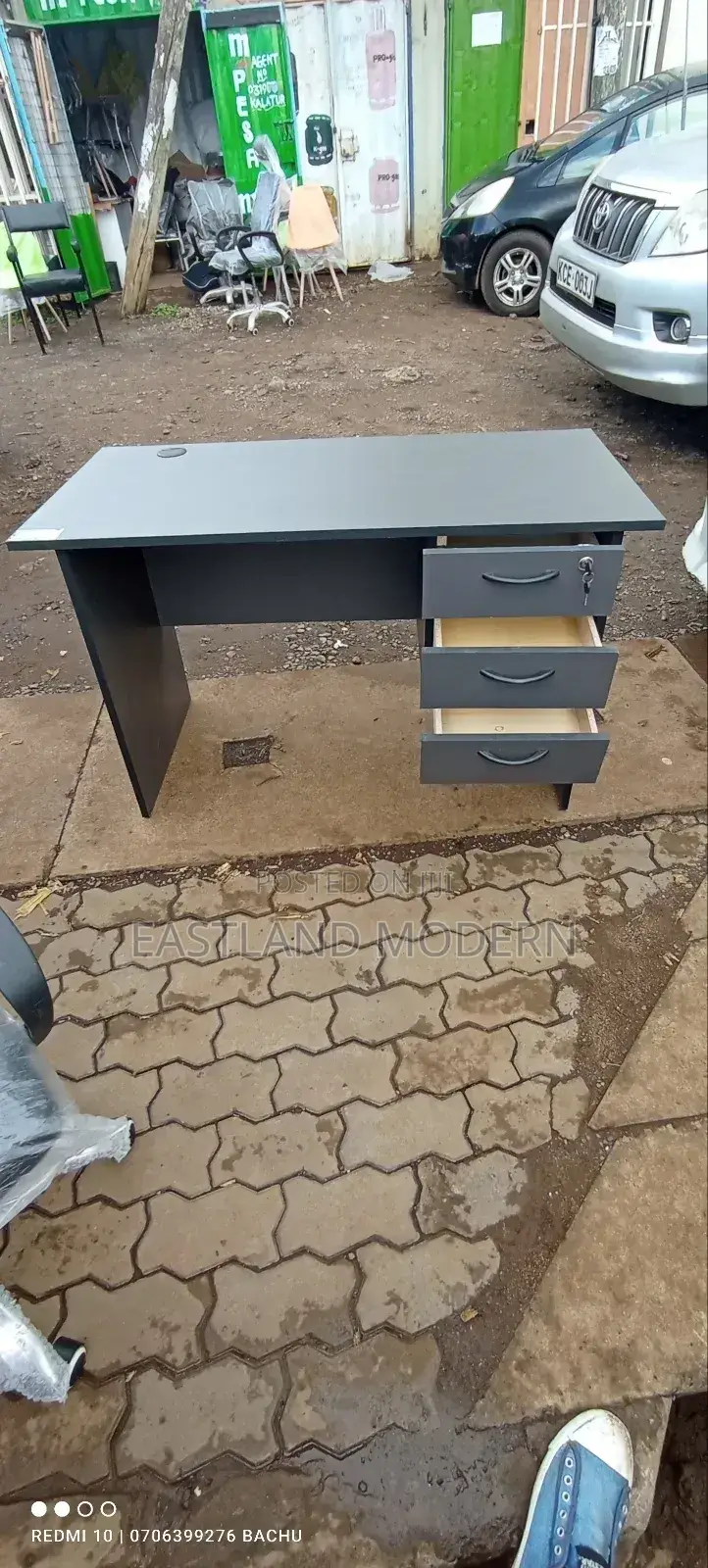 Grey Office Desk