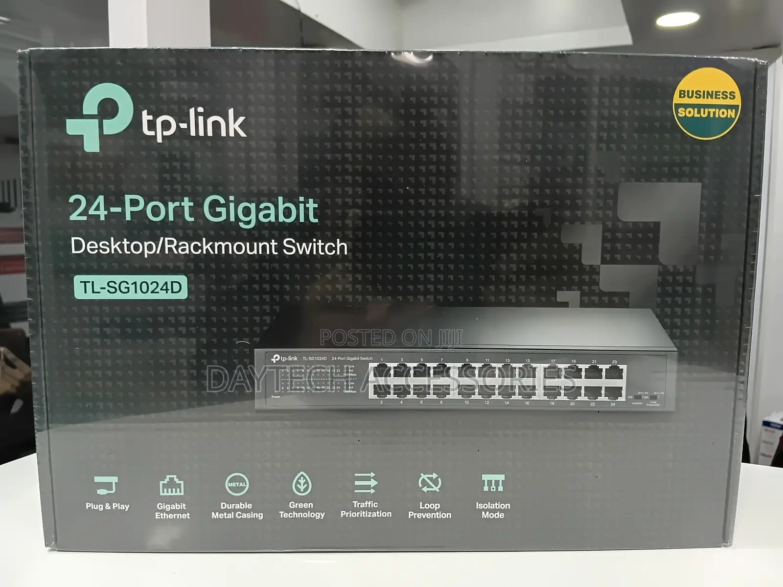 Tp-Link Tl-Sg1024d 24-Port Gigabit Switch - Black