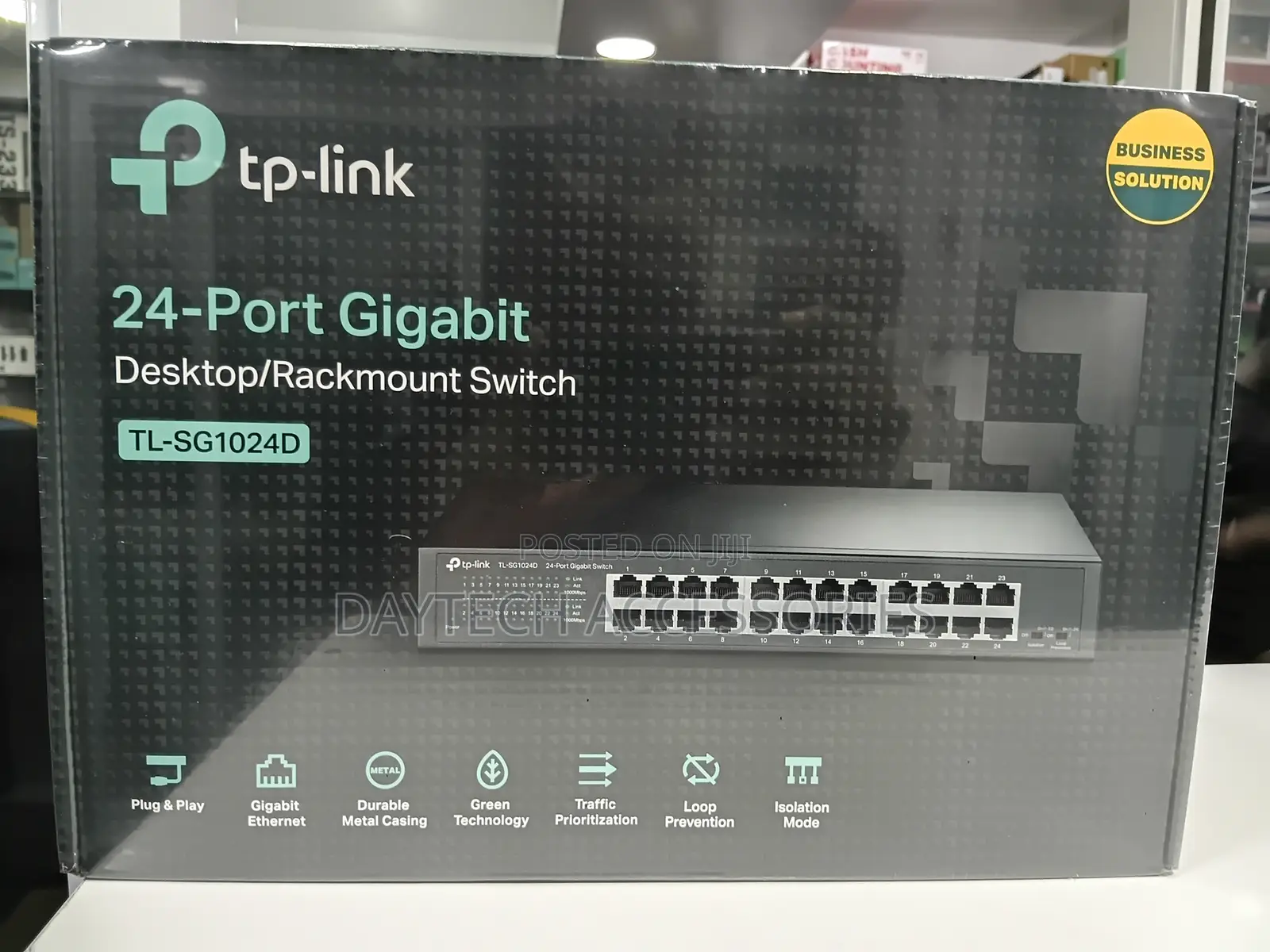 Tp-Link Tl-Sg1024d 24-Port Gigabit Switch - Black