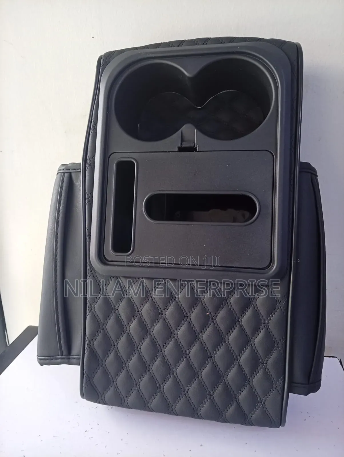 5-in-1 Design: Armrest, Cup Holder, Phone Holder, Storage, Tissue Box