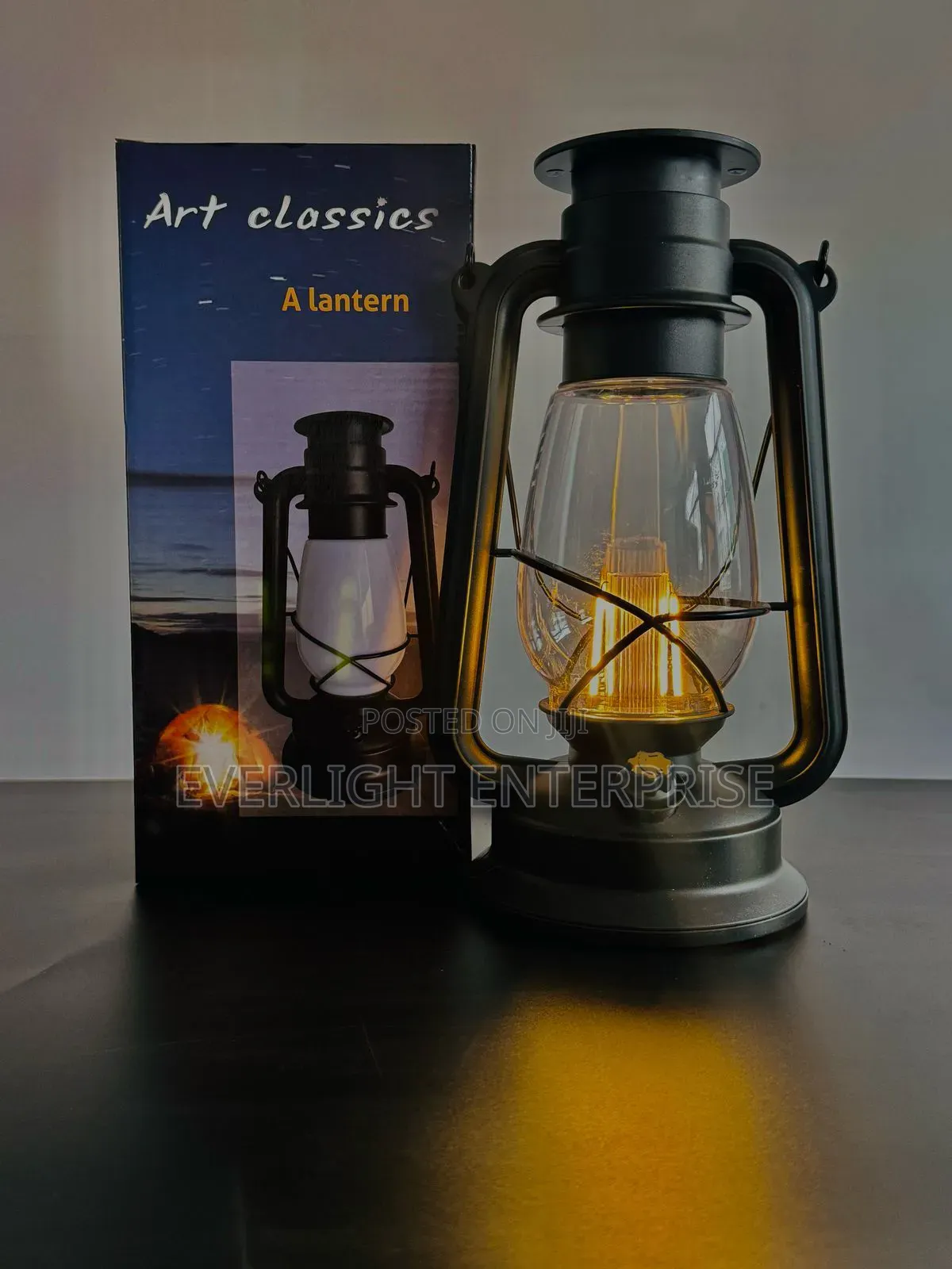 Big Vintage Solar Lantern