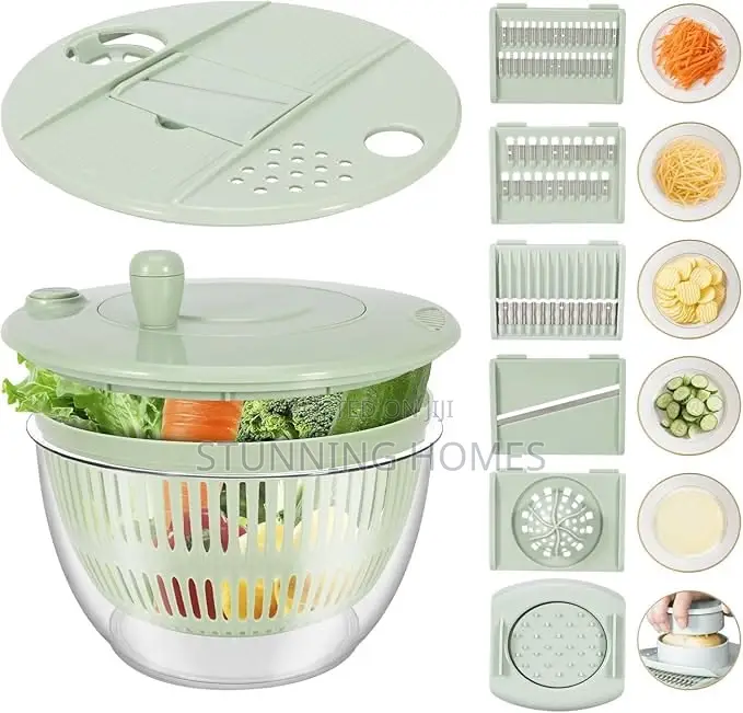 Salad Spinner With Vegetables Cutter