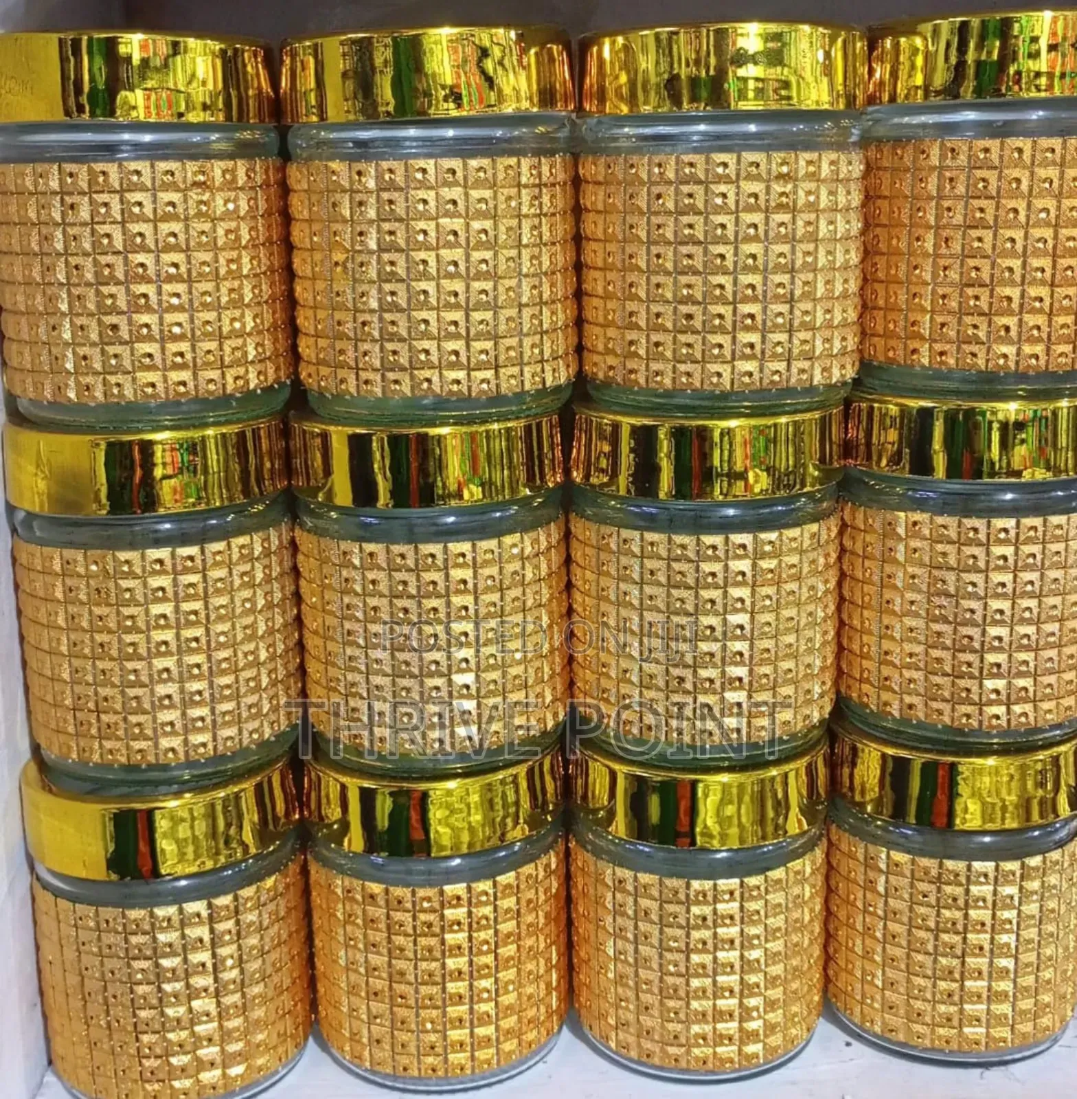*Golden and Silver Coated Sugar Dish