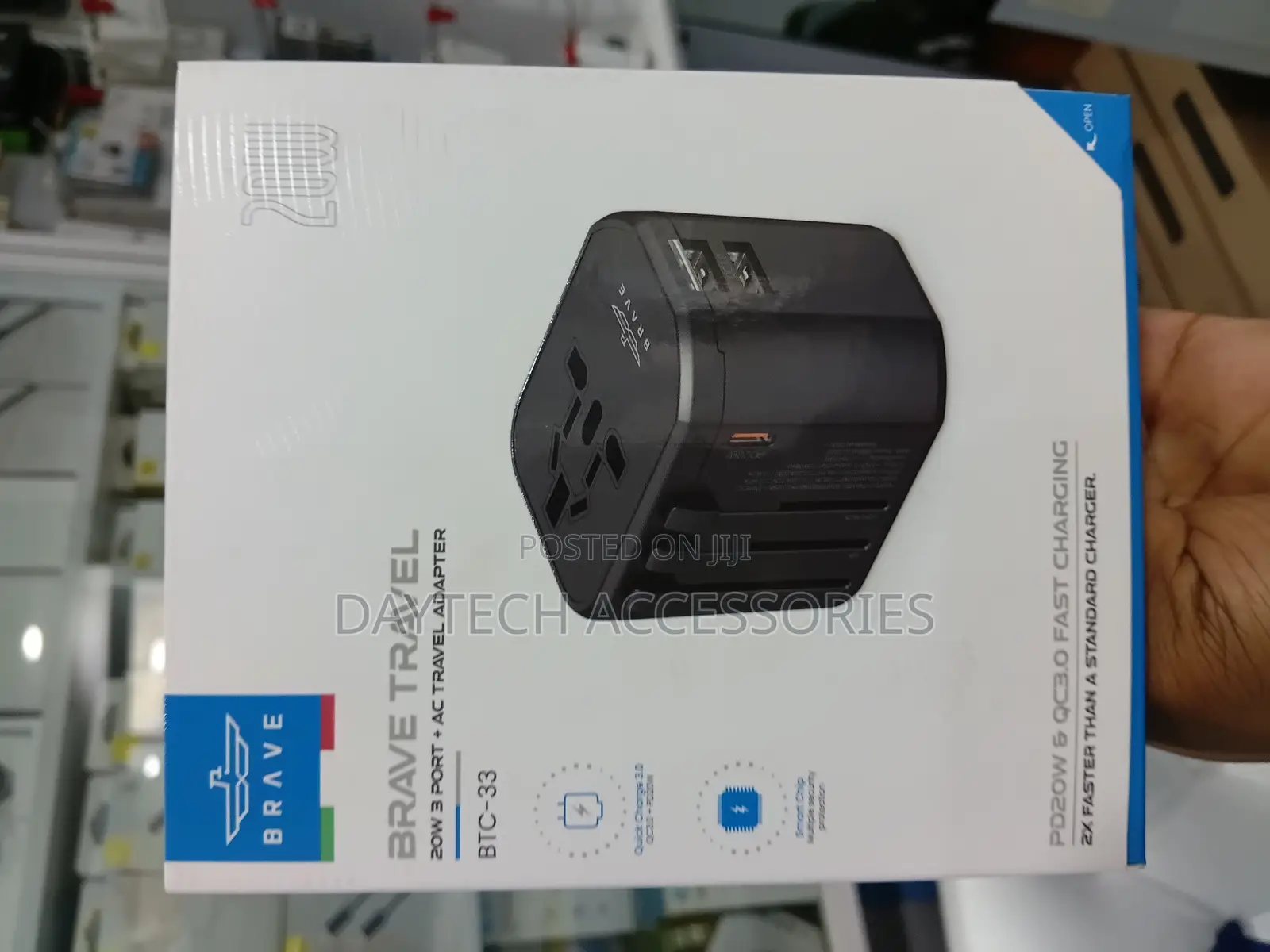 Brave Travel 3 Port + Ac Travel Adapter BTC-33