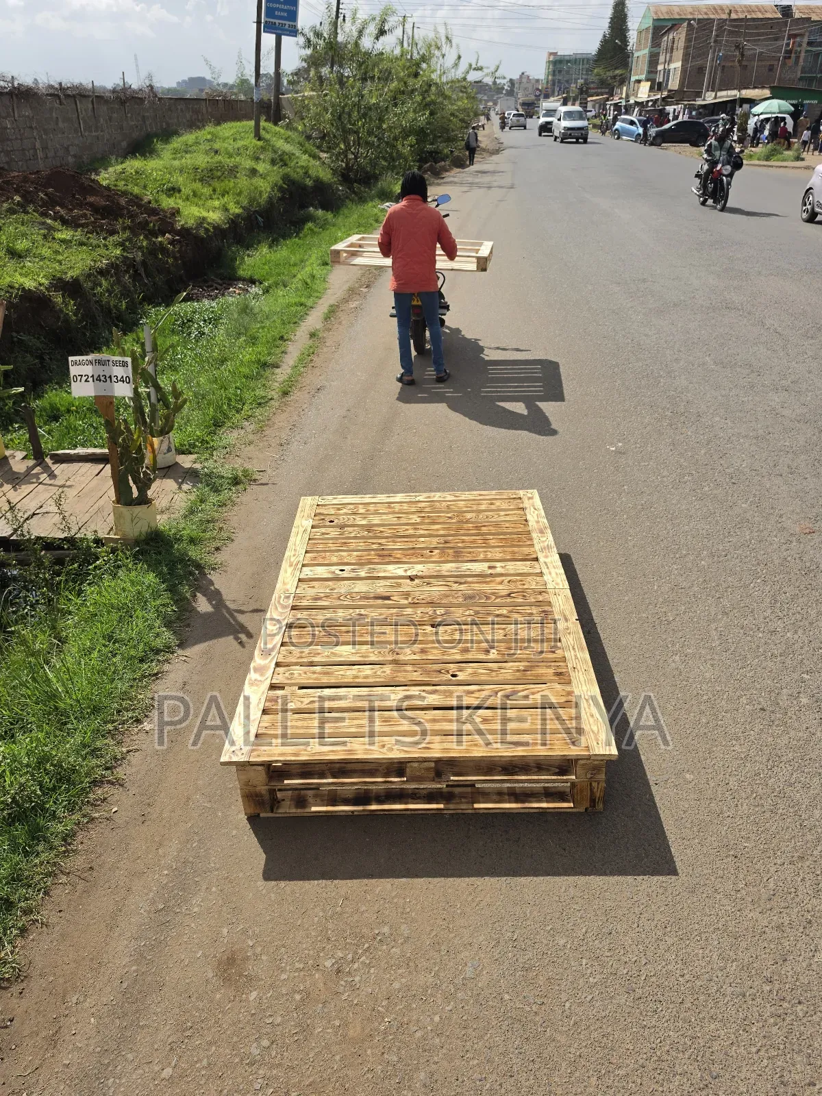 4ftby6ft Wooden Bed – Rustic Look, Easy Assembly