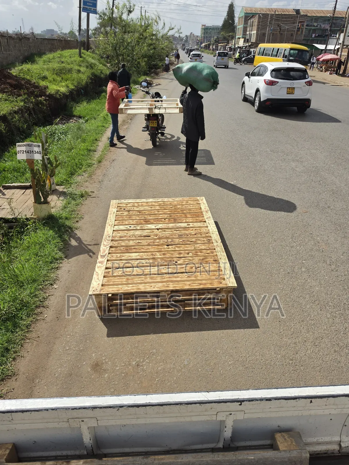 4*6 Blazed Pallet Bed-Quality Wood, Stable Stylish.Fl03