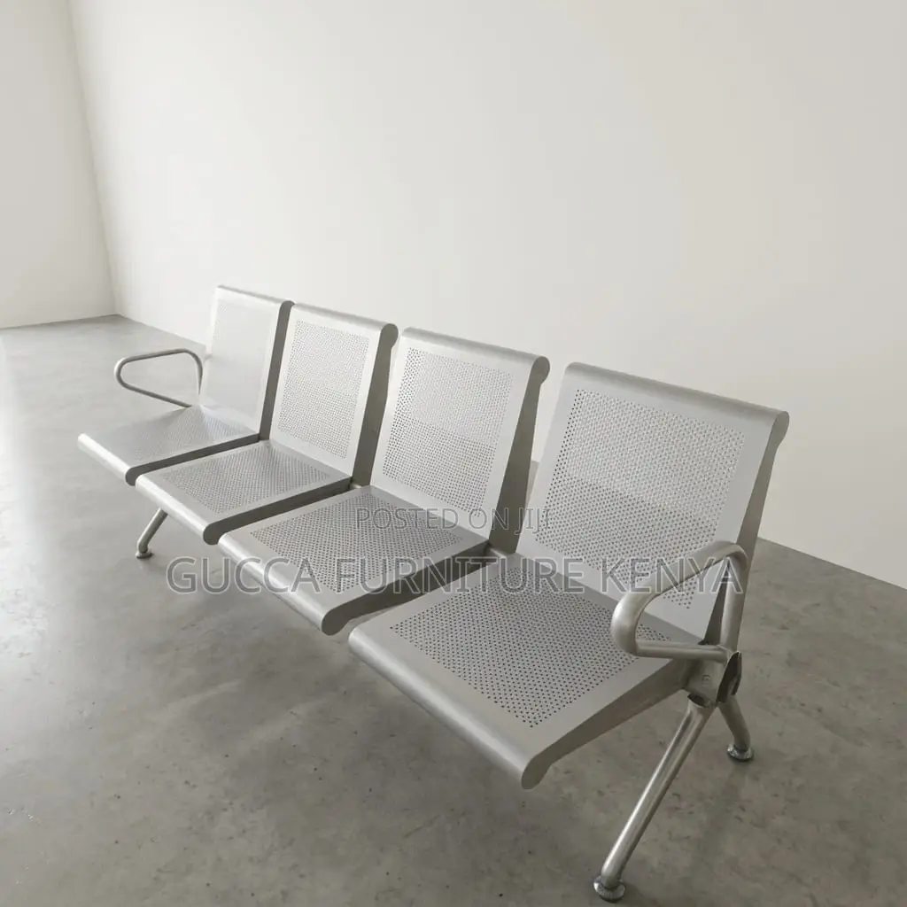 4-Seater Heavy Duty Non-Padded Visitor's Bench