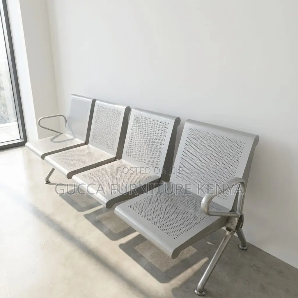 4-Seater Heavy Duty Non-Padded Visitor's Bench