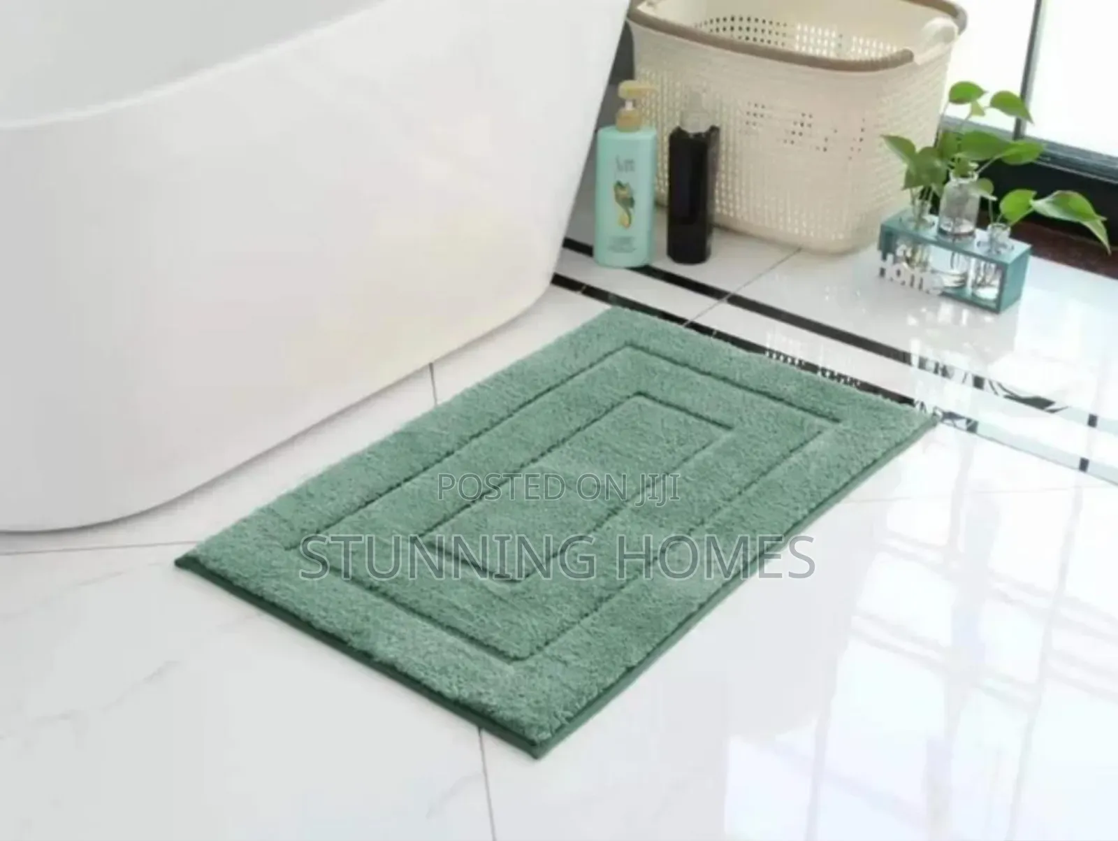 Floked Bathroom Mats