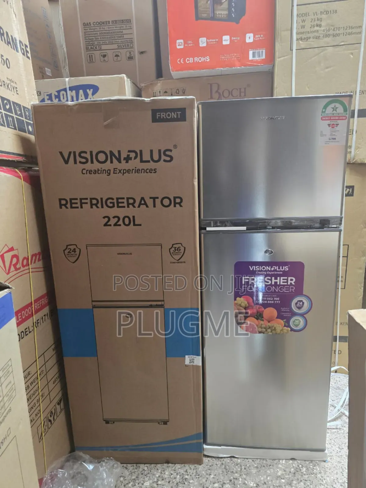 Vision Plus 138 Litres Double Door Refrigerator