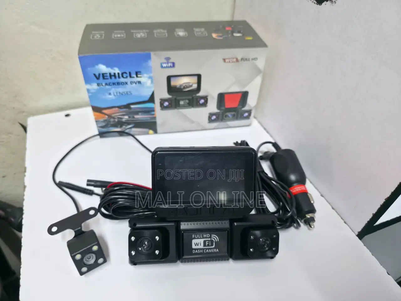 4 Lens Wifi Dash Cam 1080p Car DVR Camera System Vehicle Blackbox DVR
