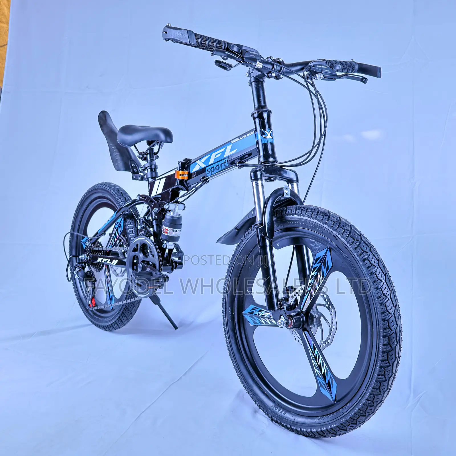 Portable Blue XFL Bicycle (Foldable Strong)-Size 20