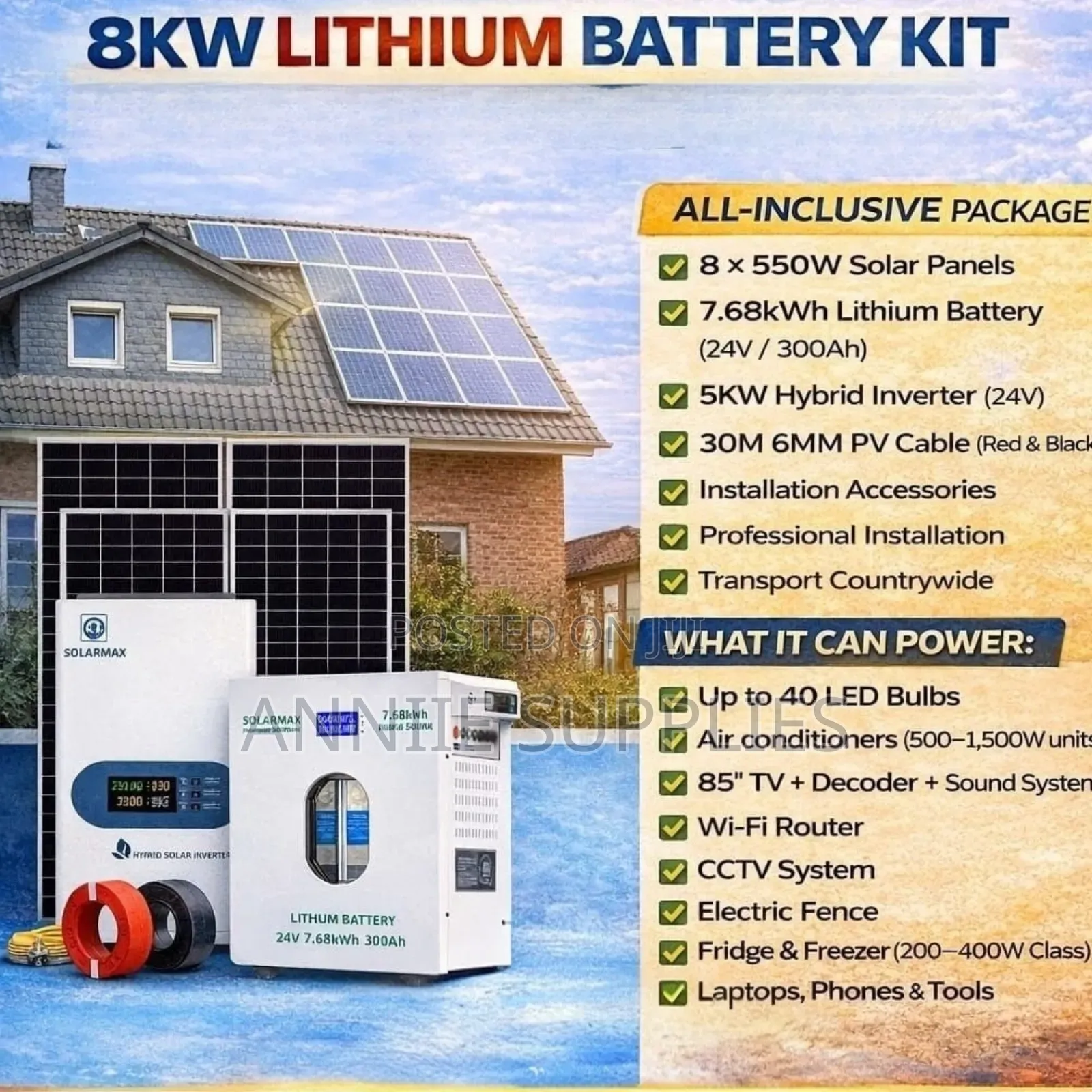 8 KWH Lithium Battery System