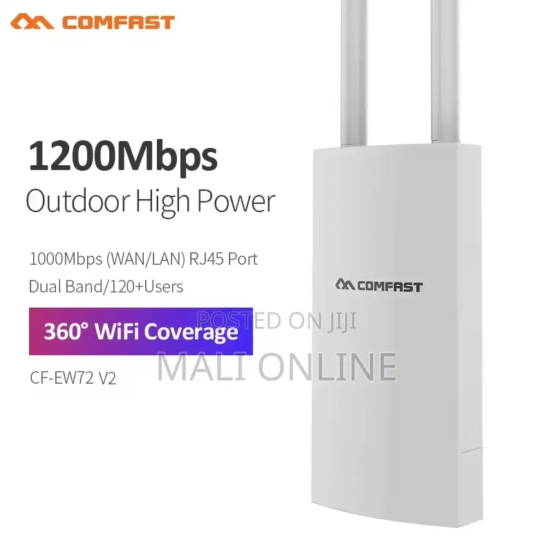 Comfast Outdoor Access Point Wifi Router 1200mbps Dual Band 500m Range