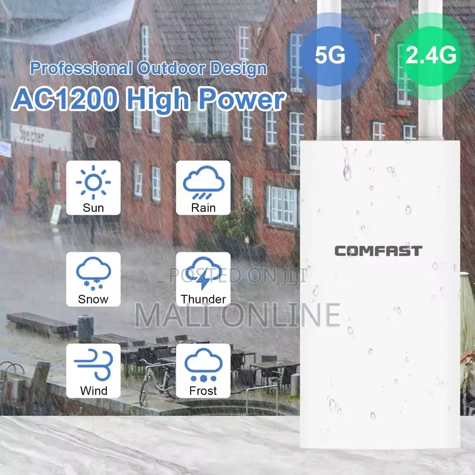 Comfast Outdoor Access Point Wifi Router 1200mbps Dual Band 500m Range