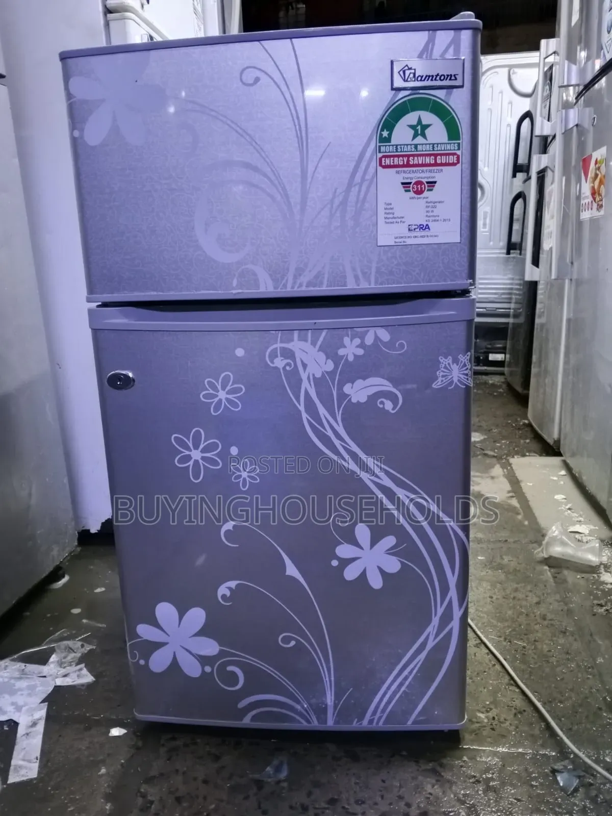 Ramtons 90l Two Door Fridge,Used