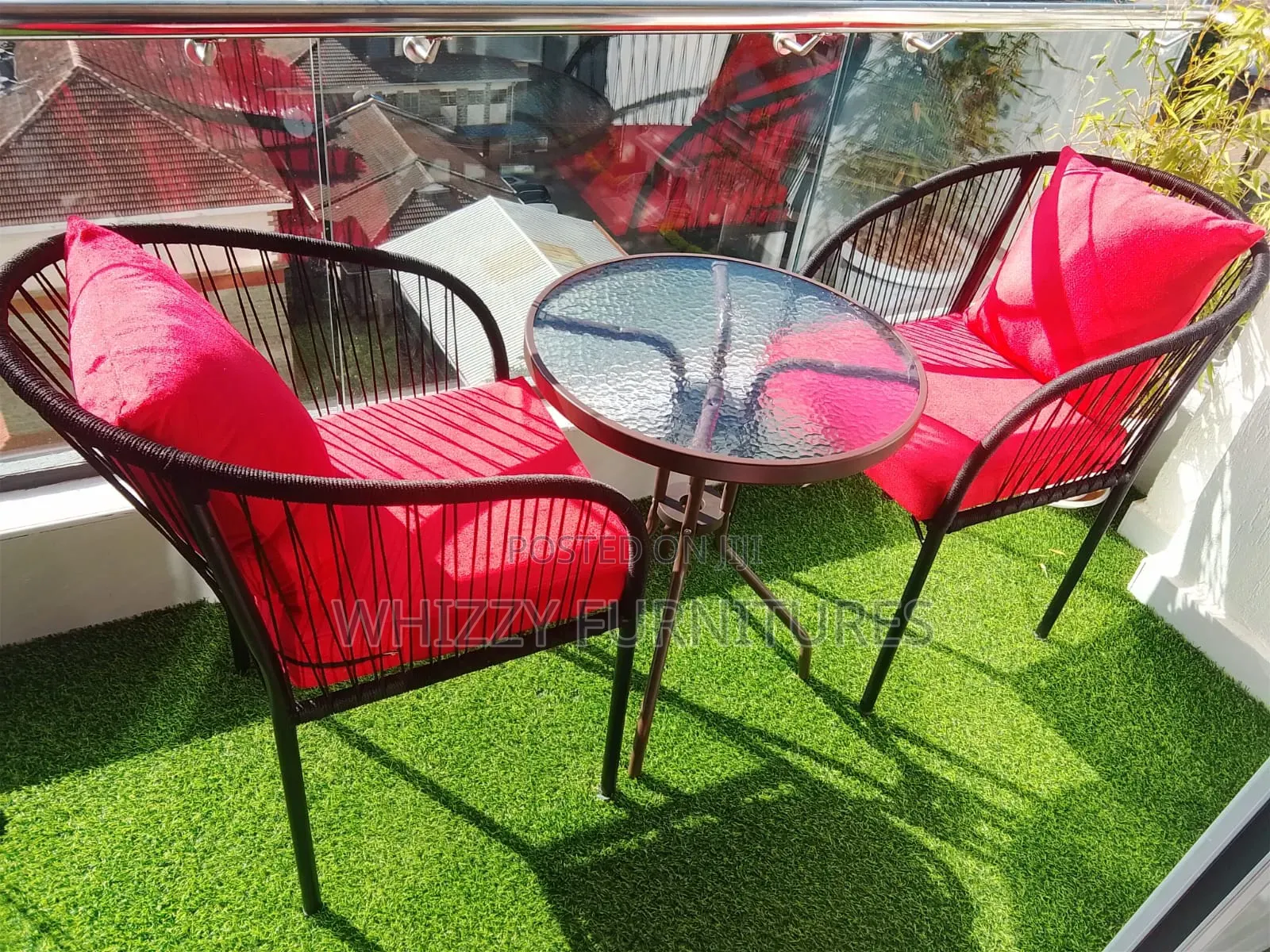 Stylish Rattan Balcony Set
