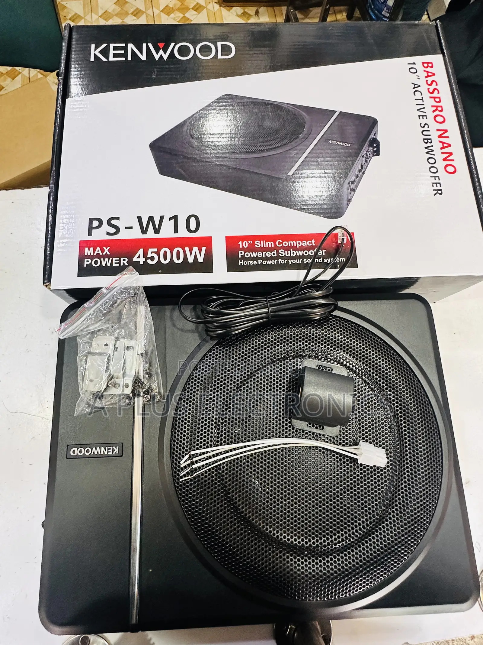 Kenwood Underseat Ps W10 (4500w) Premium Underseat Bass Speaker