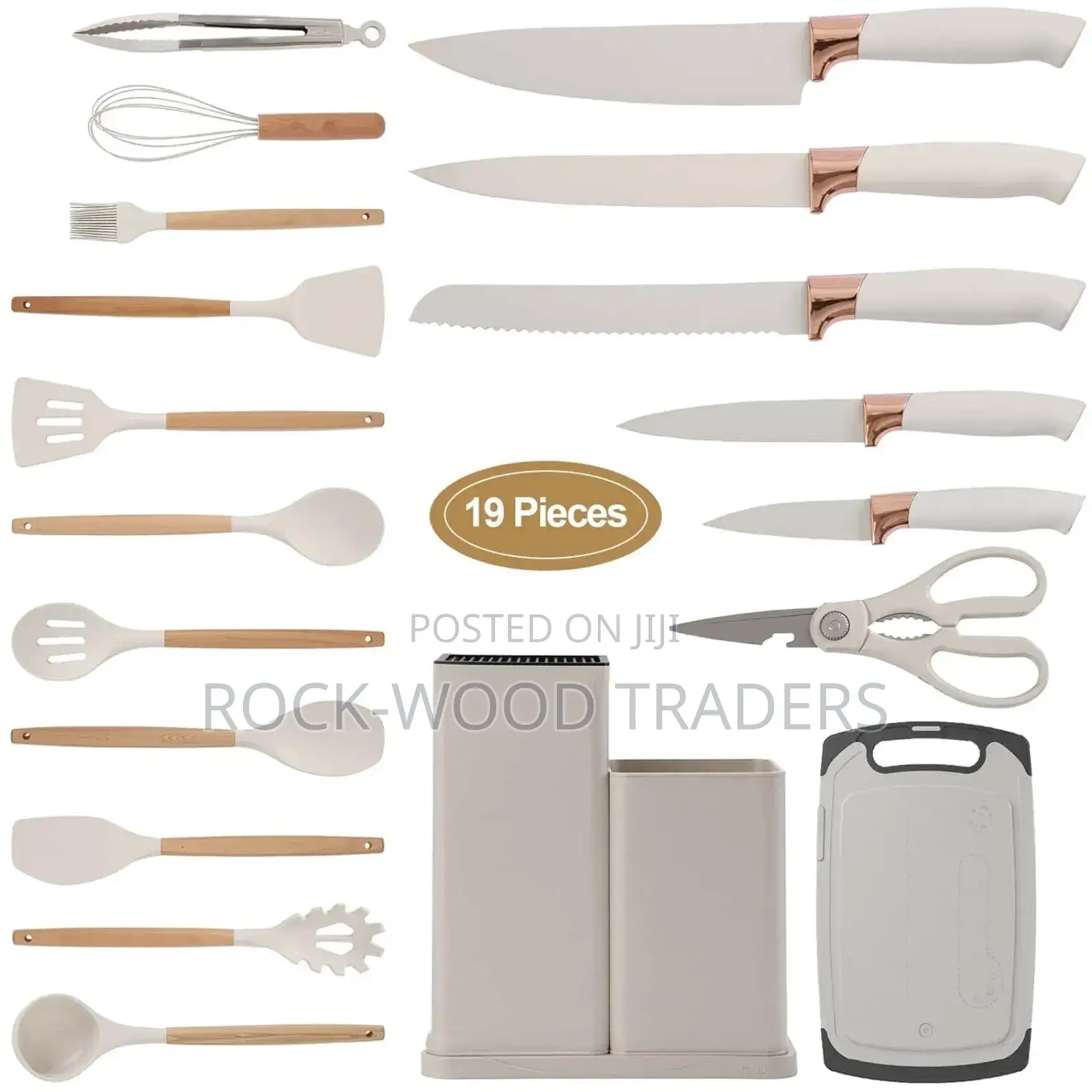 Silicone Kitchen Utensils 19 PCS With Storage Container