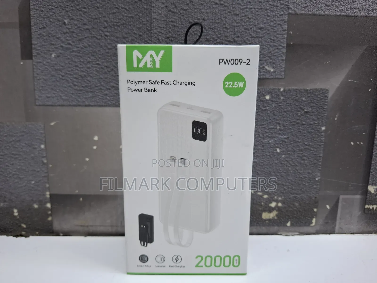 Melody Polymer 20000mah Power Bank Pw009-2, 22.5w Safe Fast Charge