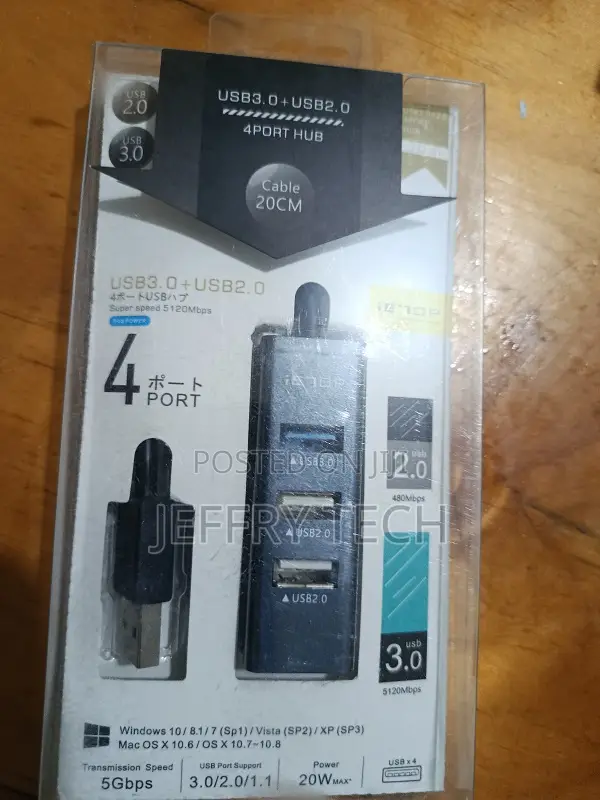 Ietop Brand Usb 3.0 + Usb 2.0 4-Port Hub.