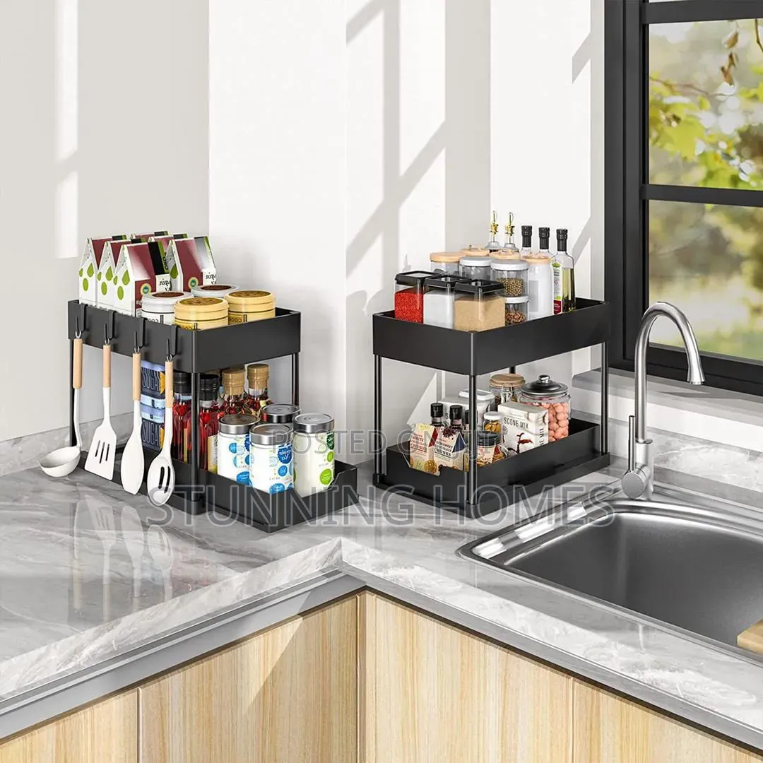 Under the Sink Organizer Shelves