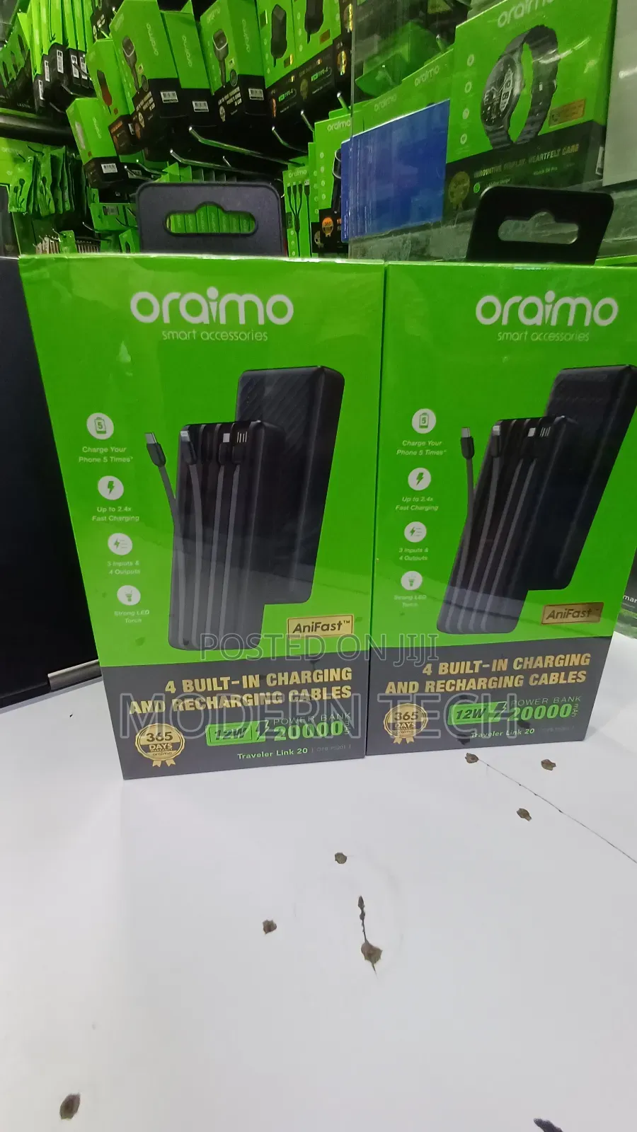 Oraimo Traveler Link 20 – 20000mah Multi-Device Charging Power Bank