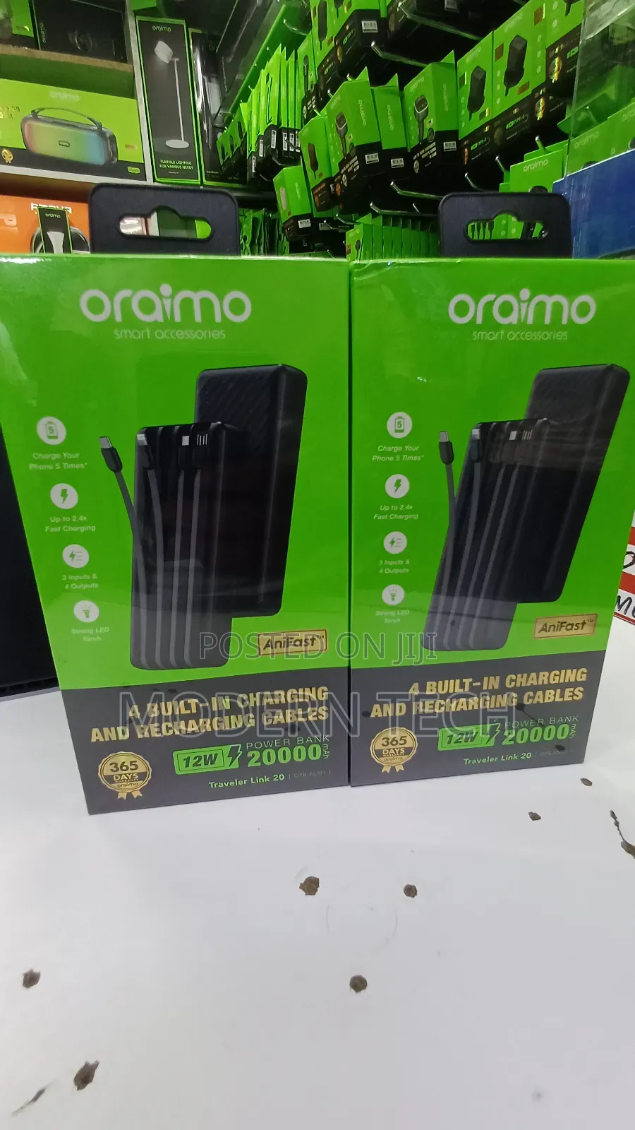 Oraimo Traveler Link 20 20000mah – Long-Lasting Power Bank