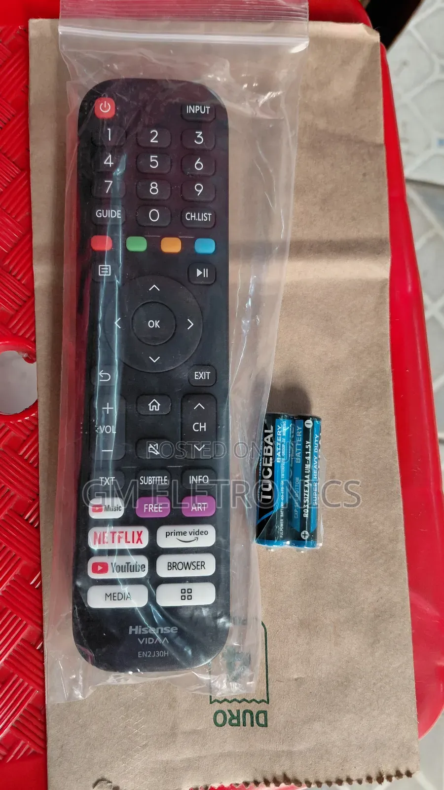 Original Hisense Remote Compatible To All Hisense Vidaa Smart Tvs.
