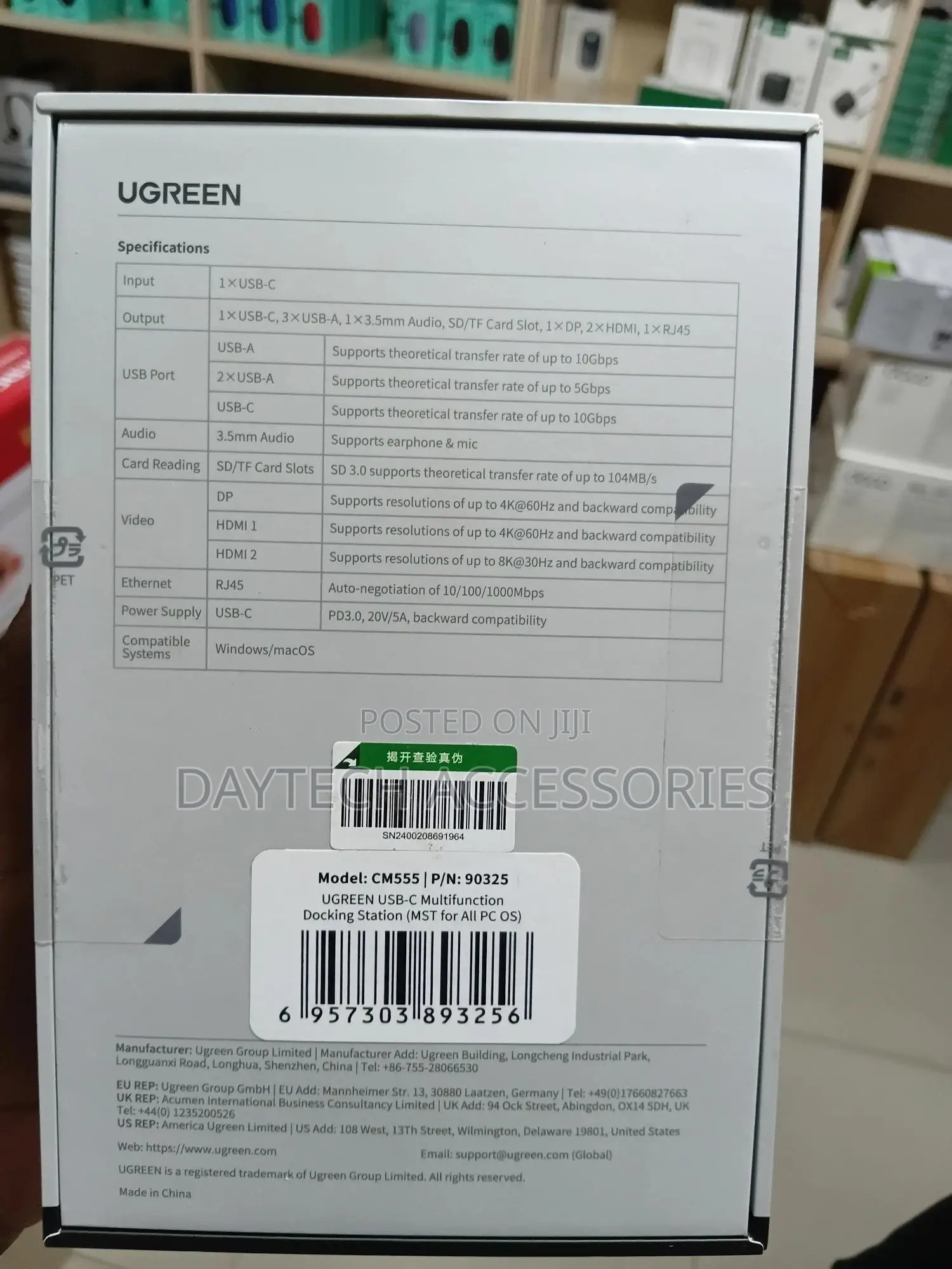 Ugreen Cm681 12-in-1 Pro Docking Station - Grey