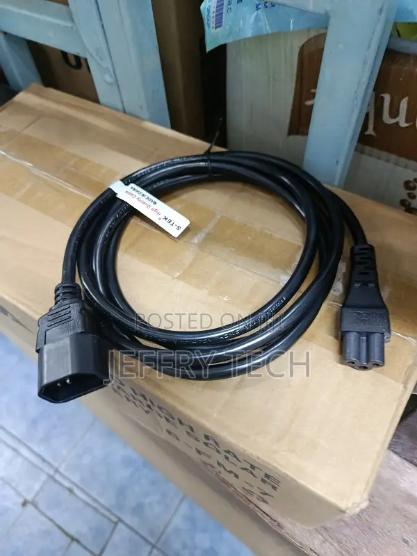 6 Feet - Black | Iec 60320 C14 to Iec 60320 C5, 18awg, 10a, 3-Prong