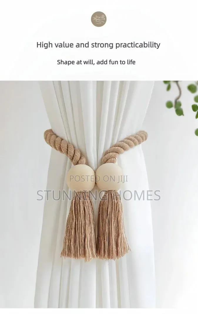 Magnetic Boho Curtain Holders