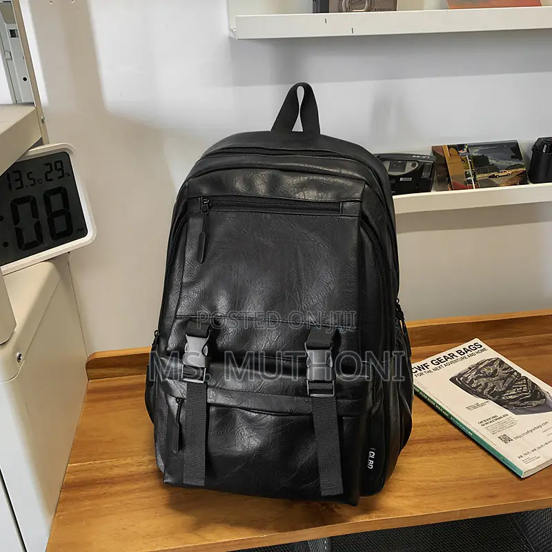 Unisex Faux Leather Laptop / School Backpack