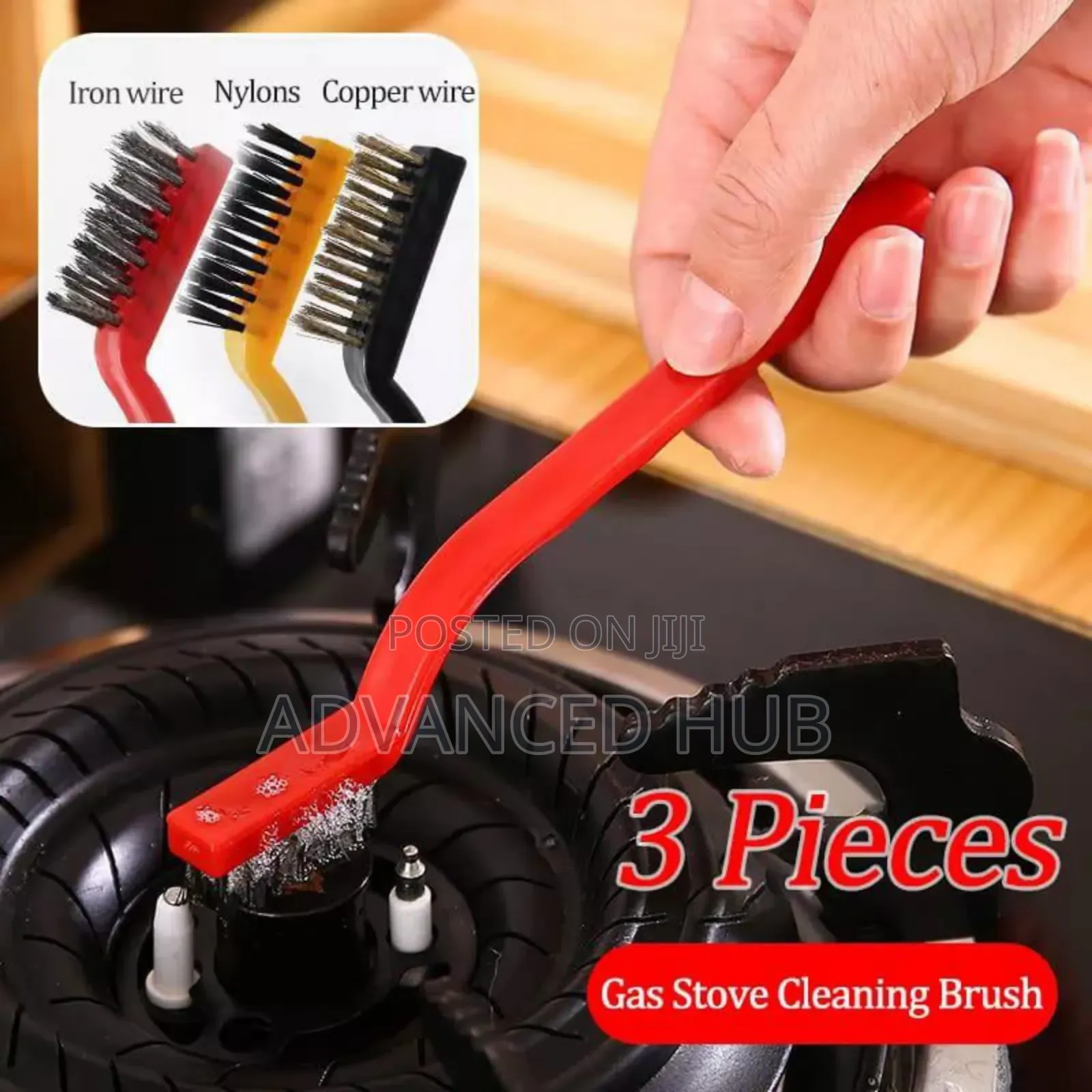 3pc Kitchen Cleaning Brushes