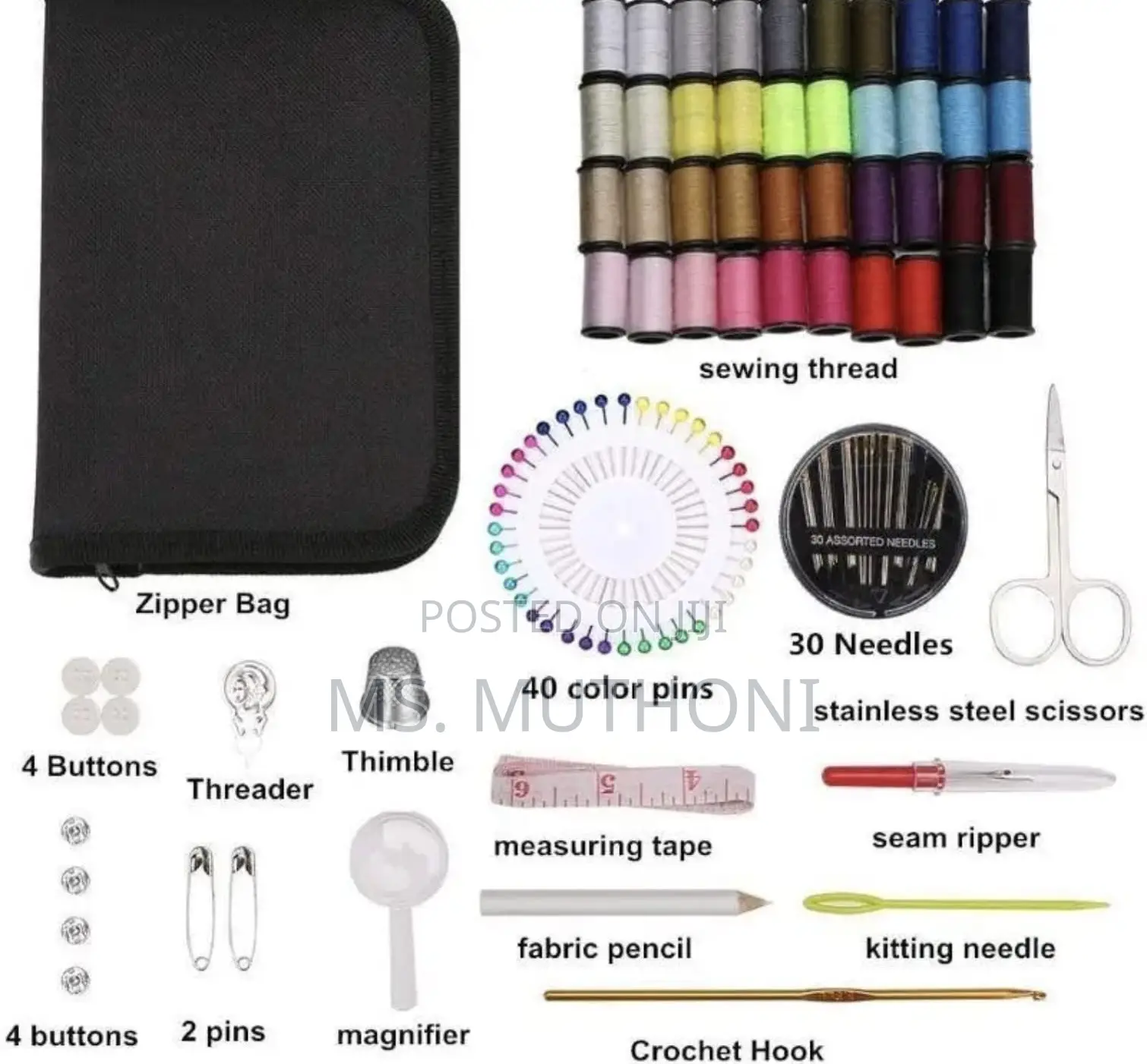 129 PCS Compact Sewing Kit