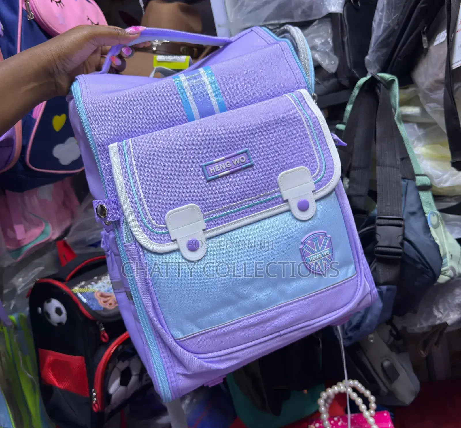 Purple Girls Box School Bag Pack School Bags