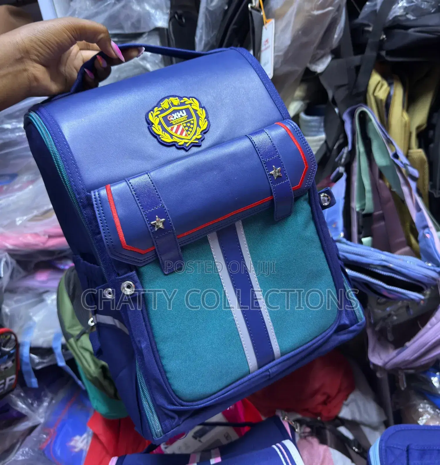 Blue Green Girls Box School Bag Pack School Bags