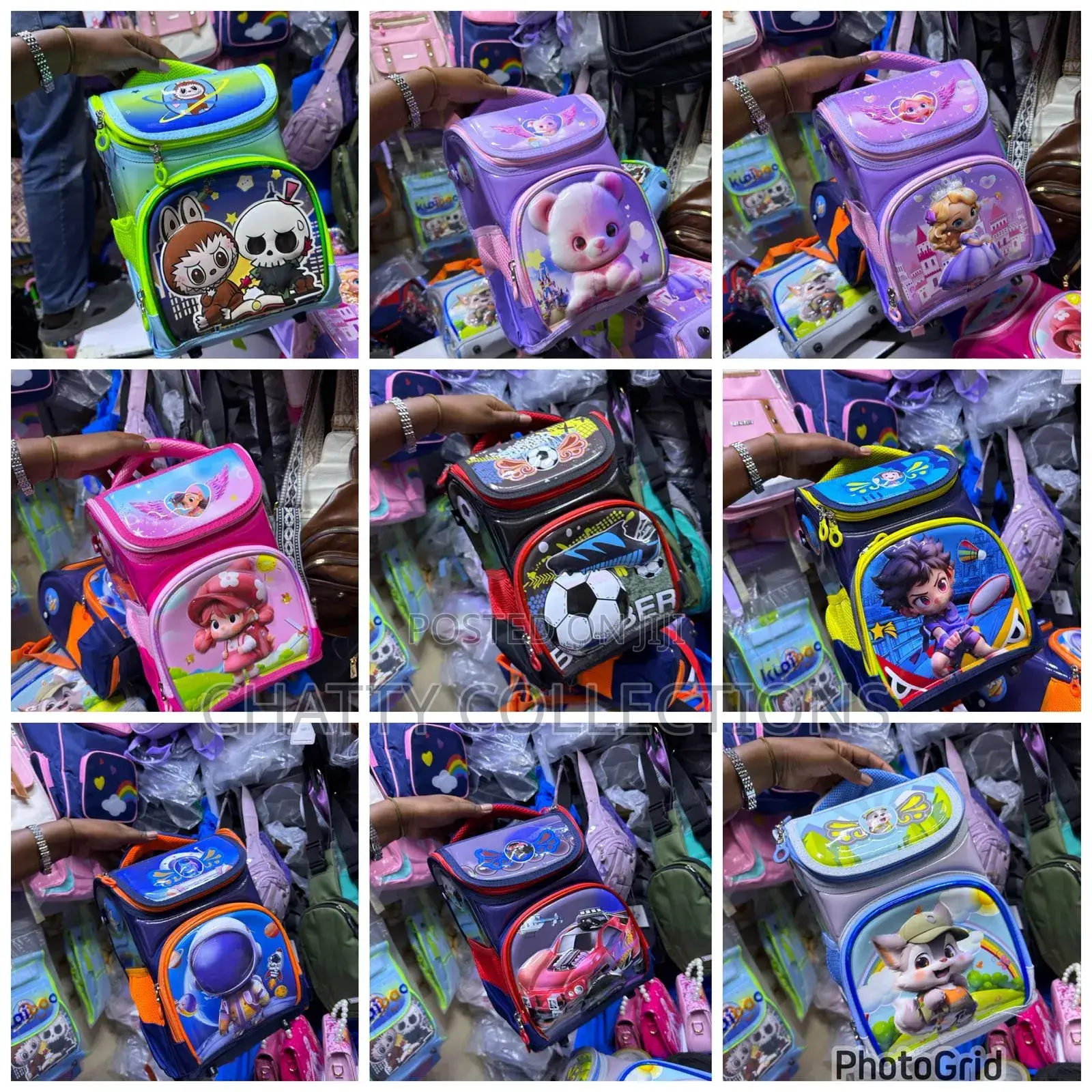 Unisex Cartoon Themed School Box Bags for Pp1,Pp2,Grade1