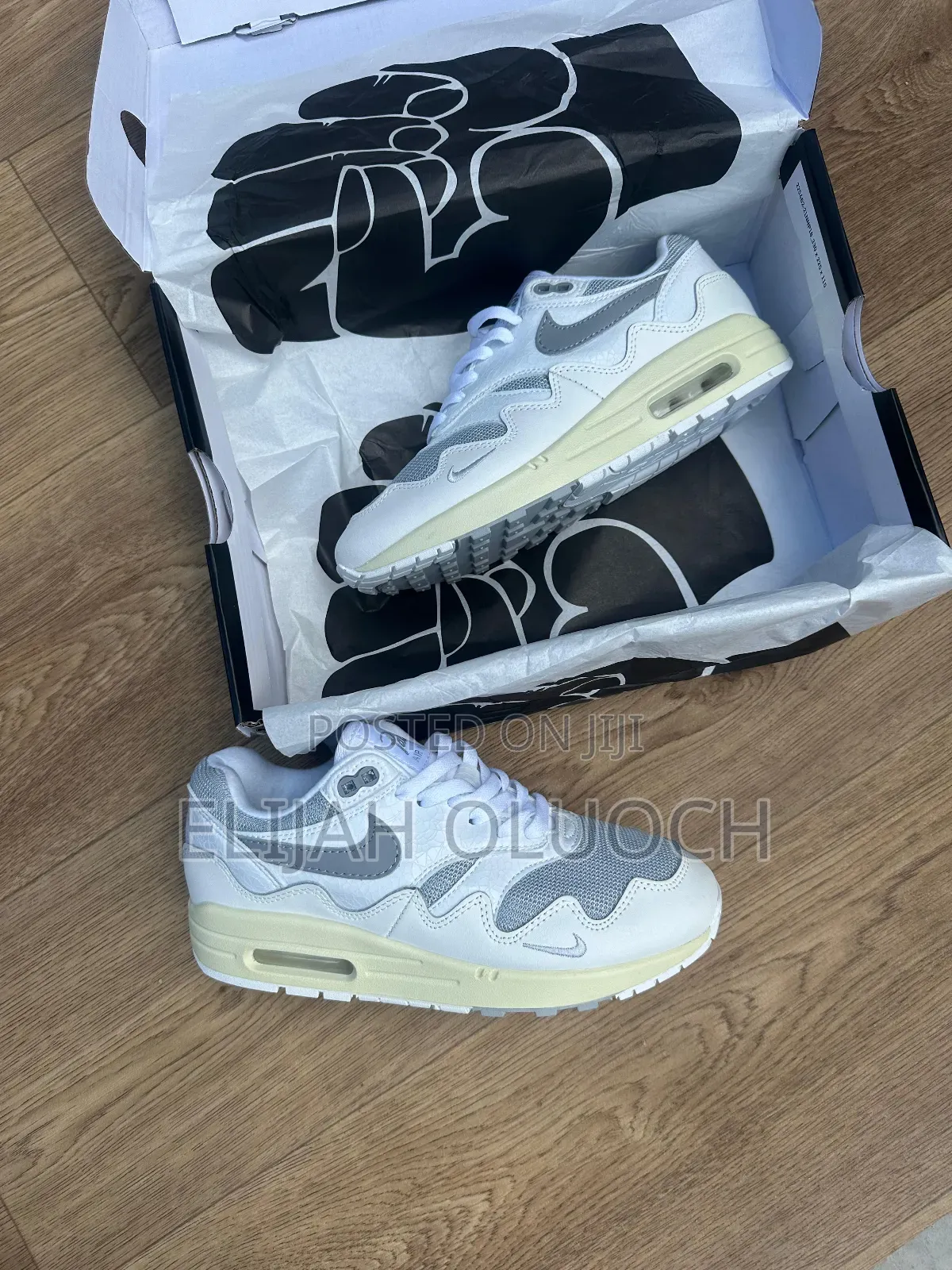 Nike X Patta Air Max 1 'White/Gray' Sizes :_40 to 45_