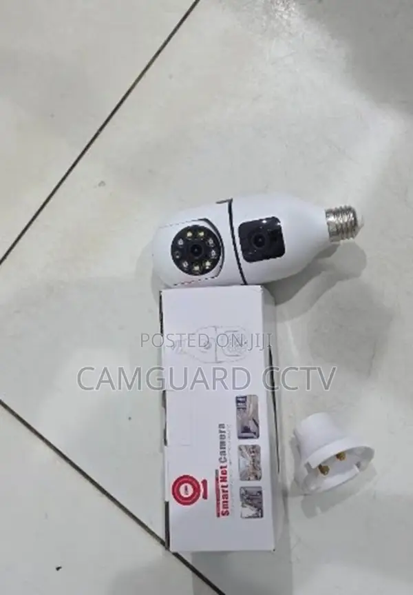 E27 Dual Lens Bulb Camera Wifi 1080p 360 Degree Panoramic PTZ