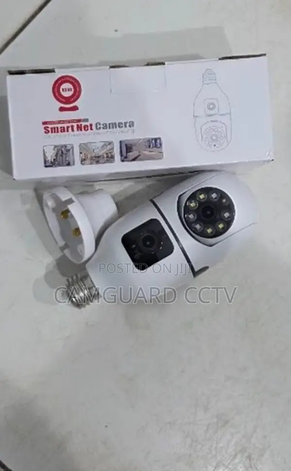 V380 Pro Dual Lens Nanny Bulb Wifi Camera