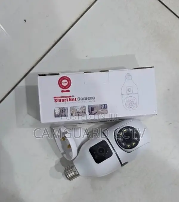 Dual Lens Bulb Camera V380 Pro Quality 360 Degrees