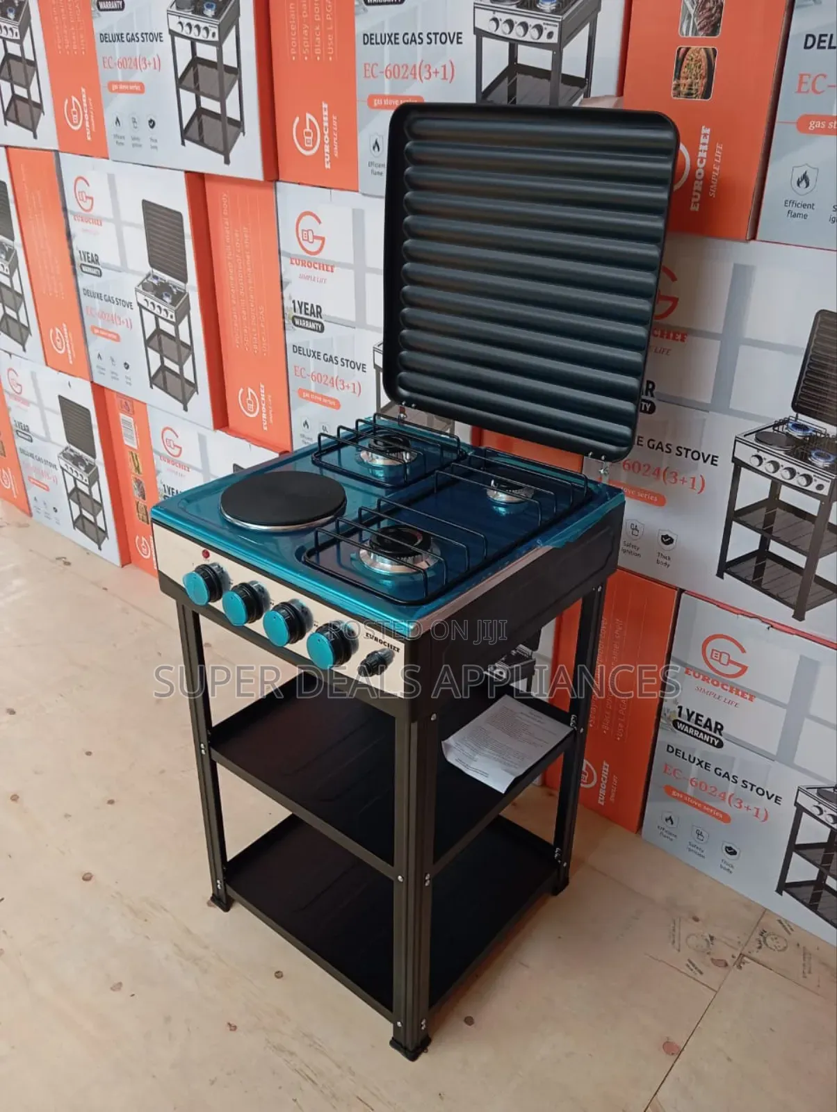 Eurochef 3 Gas +1 Electric Standing Cooker