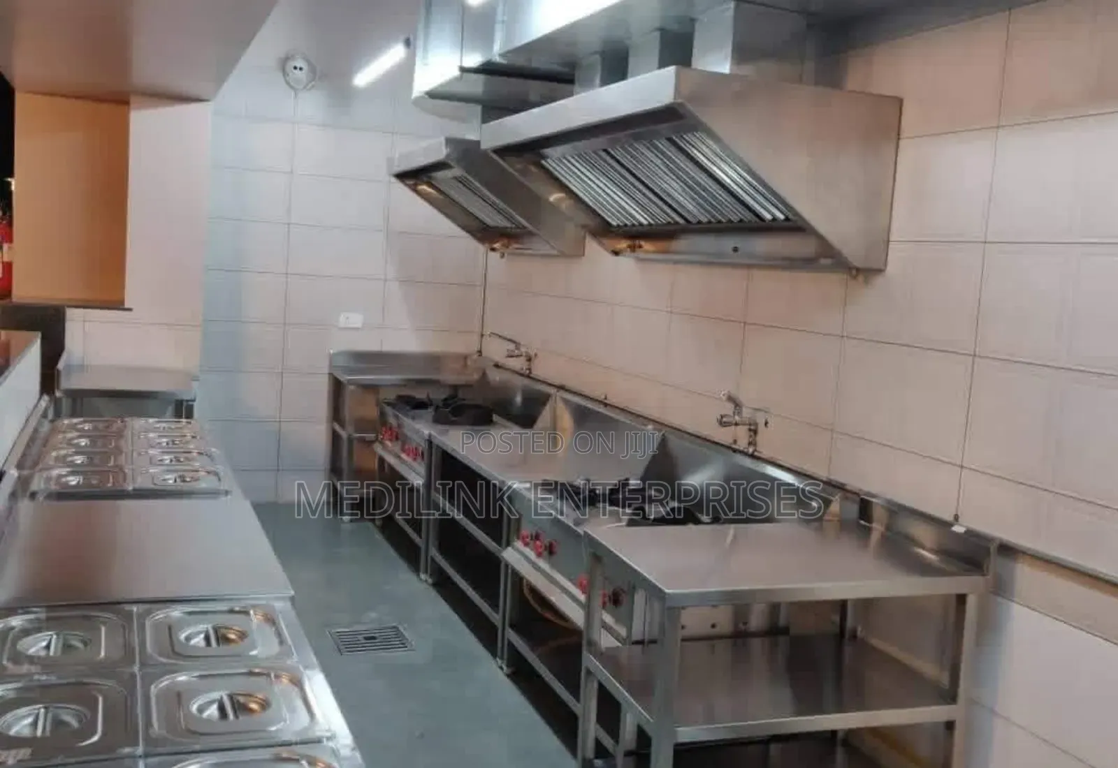 Wall Mount Commercial Kitchen Set Up