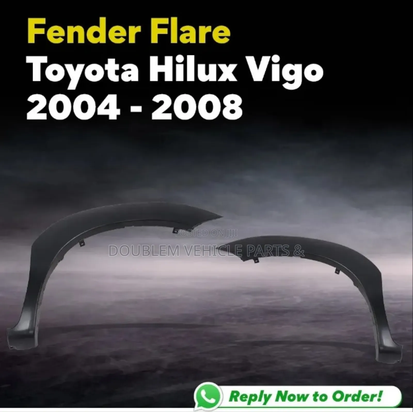 Fender Flare/Liner Toyota Hilux Vigo 2004,2005,2006,2007,2008 Full Set