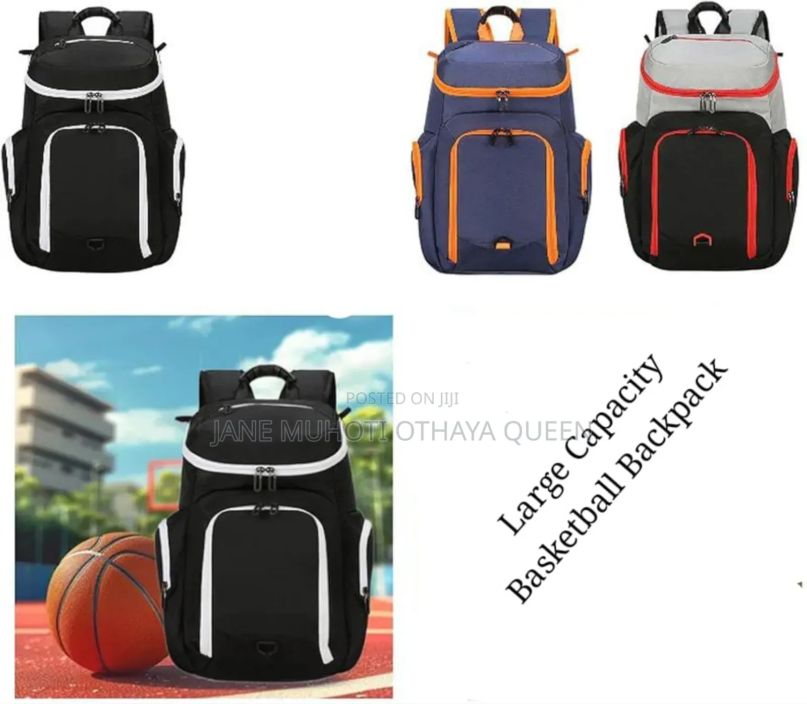 *Large Capacity Basketball Backpack