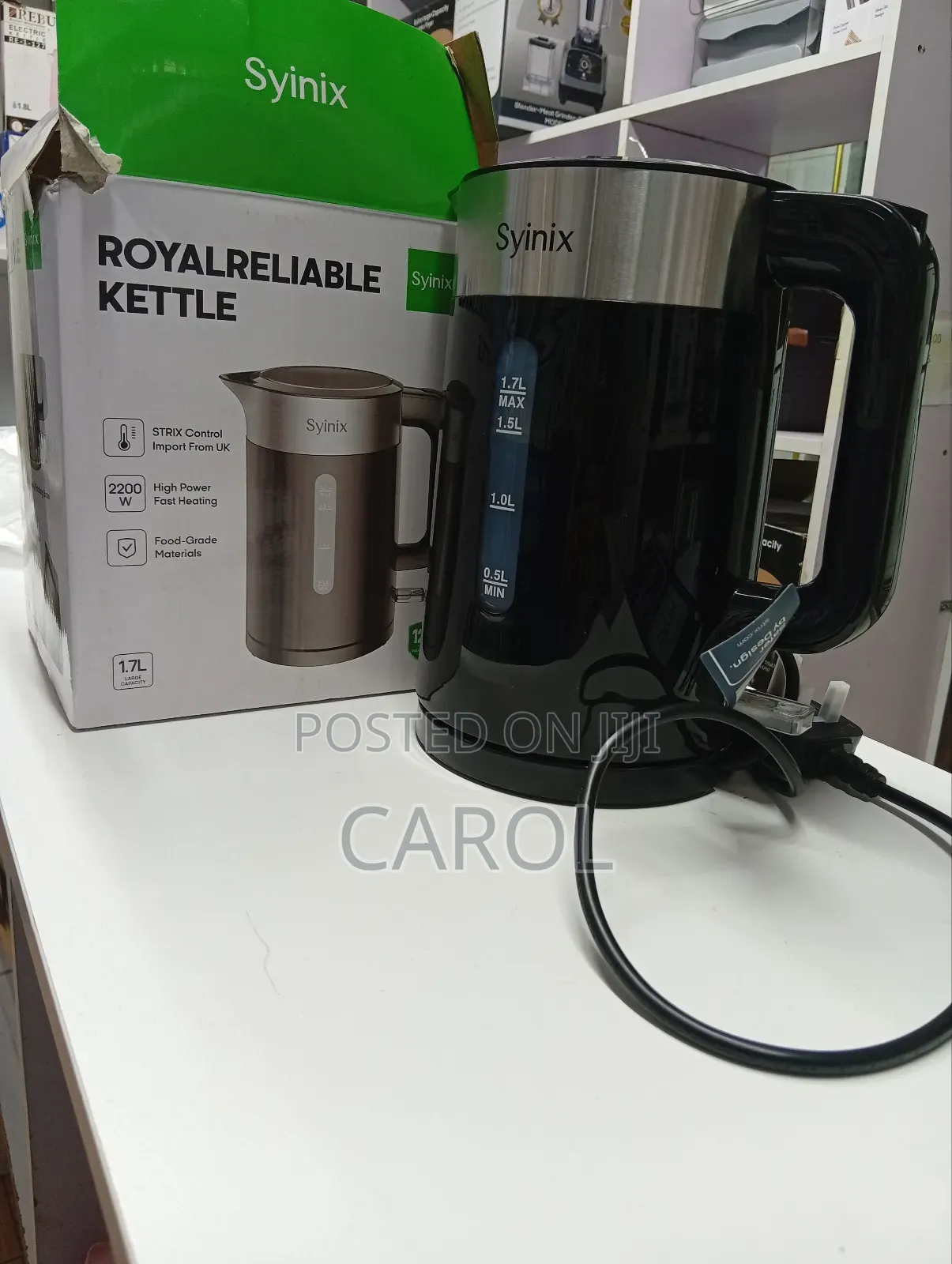 A Syinix Royalrealiable Kettle at 1700