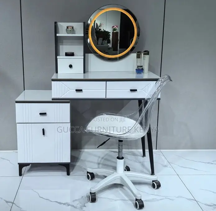Modern Vanity Make Up Desk With Mirror